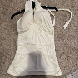 Brand New White Halter Top Sz xl 