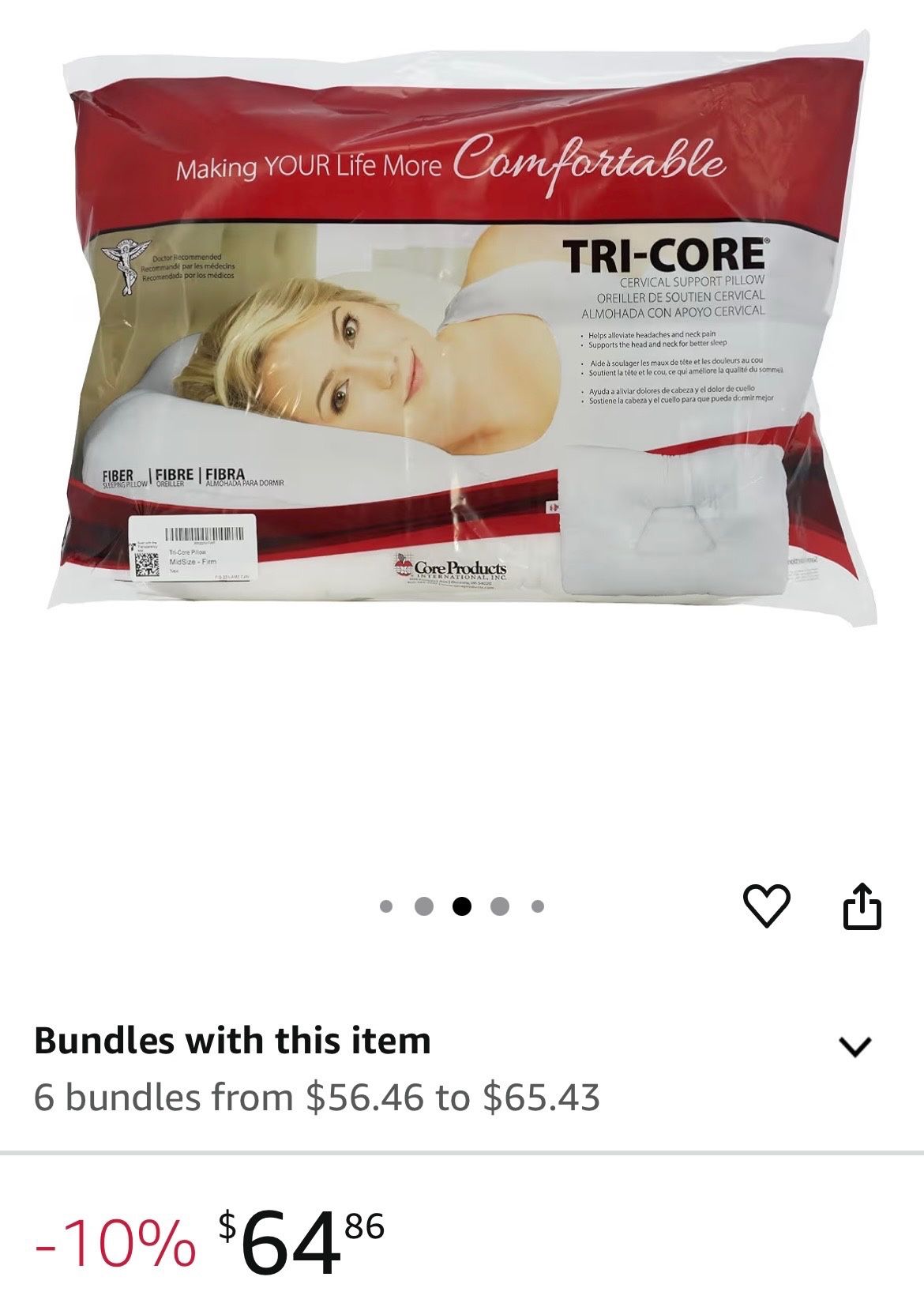 Tri-core Pillow