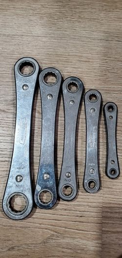 Vintage "Made in U.S.A." Craftsman® Double Box End Ratcheting Wrench Set