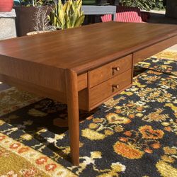 Beautiful Mid Century Walnut Coffee Table 