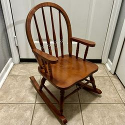 Seely Solid Wood Antique Kids Rocking Chair