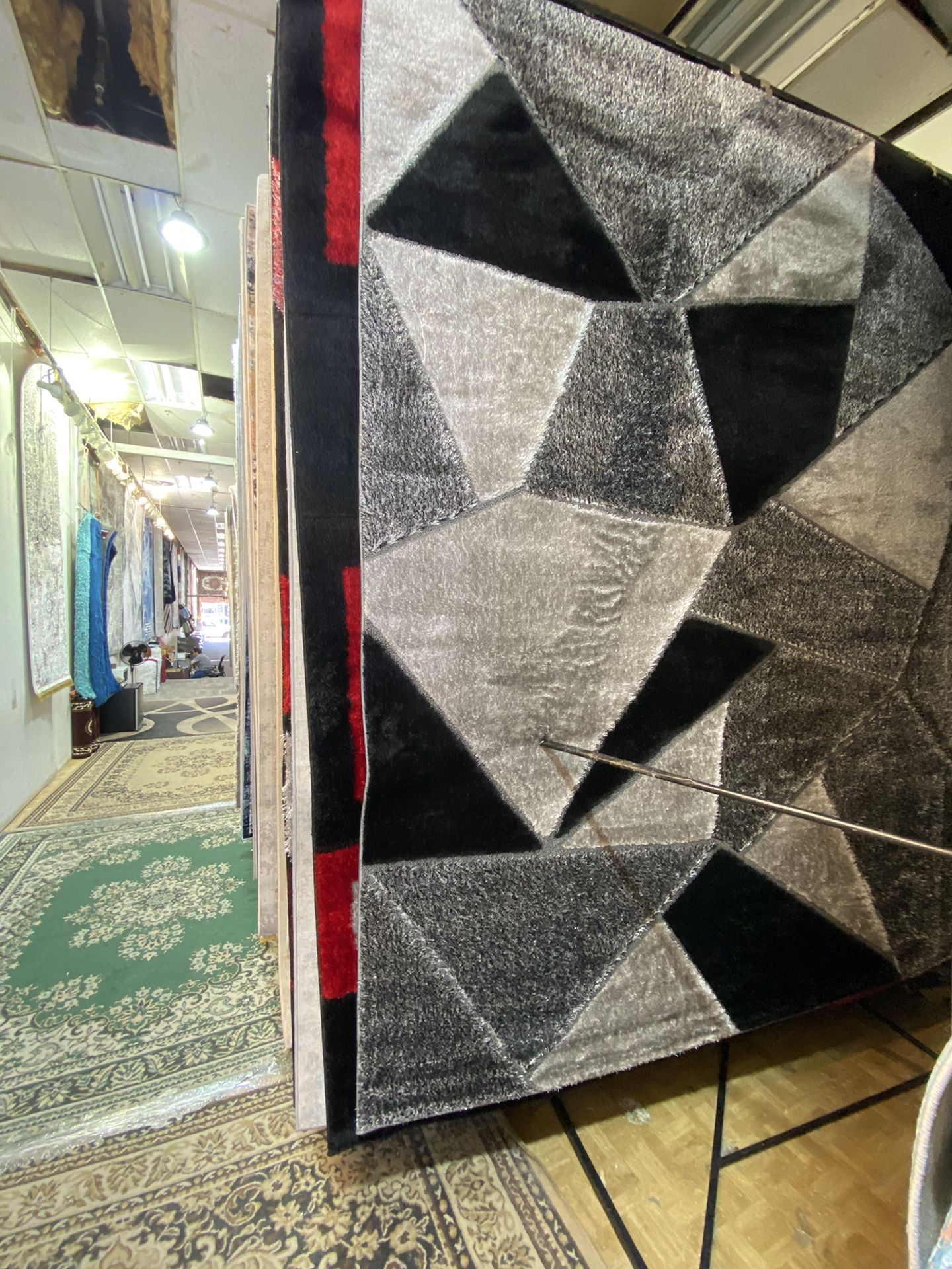 8x10 Area Rugs Carpet Rugs Shaggy Super Shaggy Thick Colors Gray Black