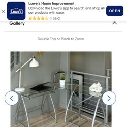 Corner Glass Table For Computer Or Study