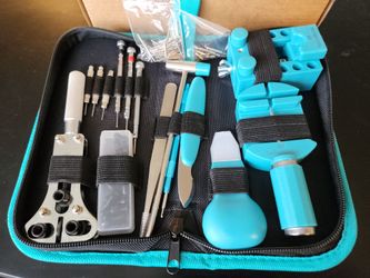 New  TechnoMarine 15 Piece Watch Repair Tool Kit In Case