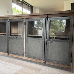 Industrial style TV stand/entertainment center/media cabinet