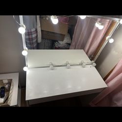 White vanity 