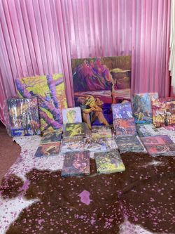 Lot Of 18 Colorful Canvas Prints