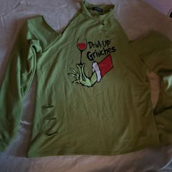 Women Grinch Blouse   XL