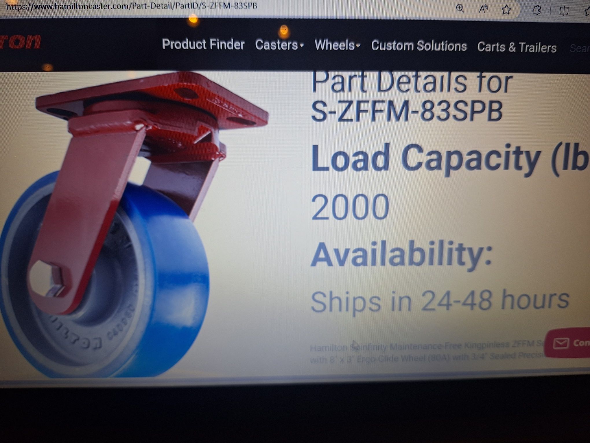10” Hamilton Casters