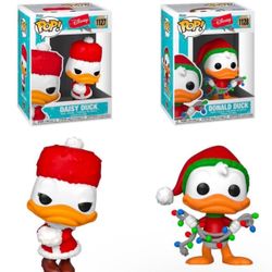 Funko Pop! Disney Daisy Duck 1127 and Donald Duck 1128 -NEW