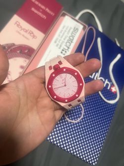 Otto rosso royal pop swatch watch with band brand new I deliver