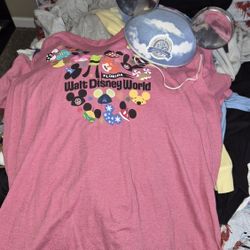 Disney Shirts And Hats Bundle