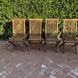 Teak Folding Chairs