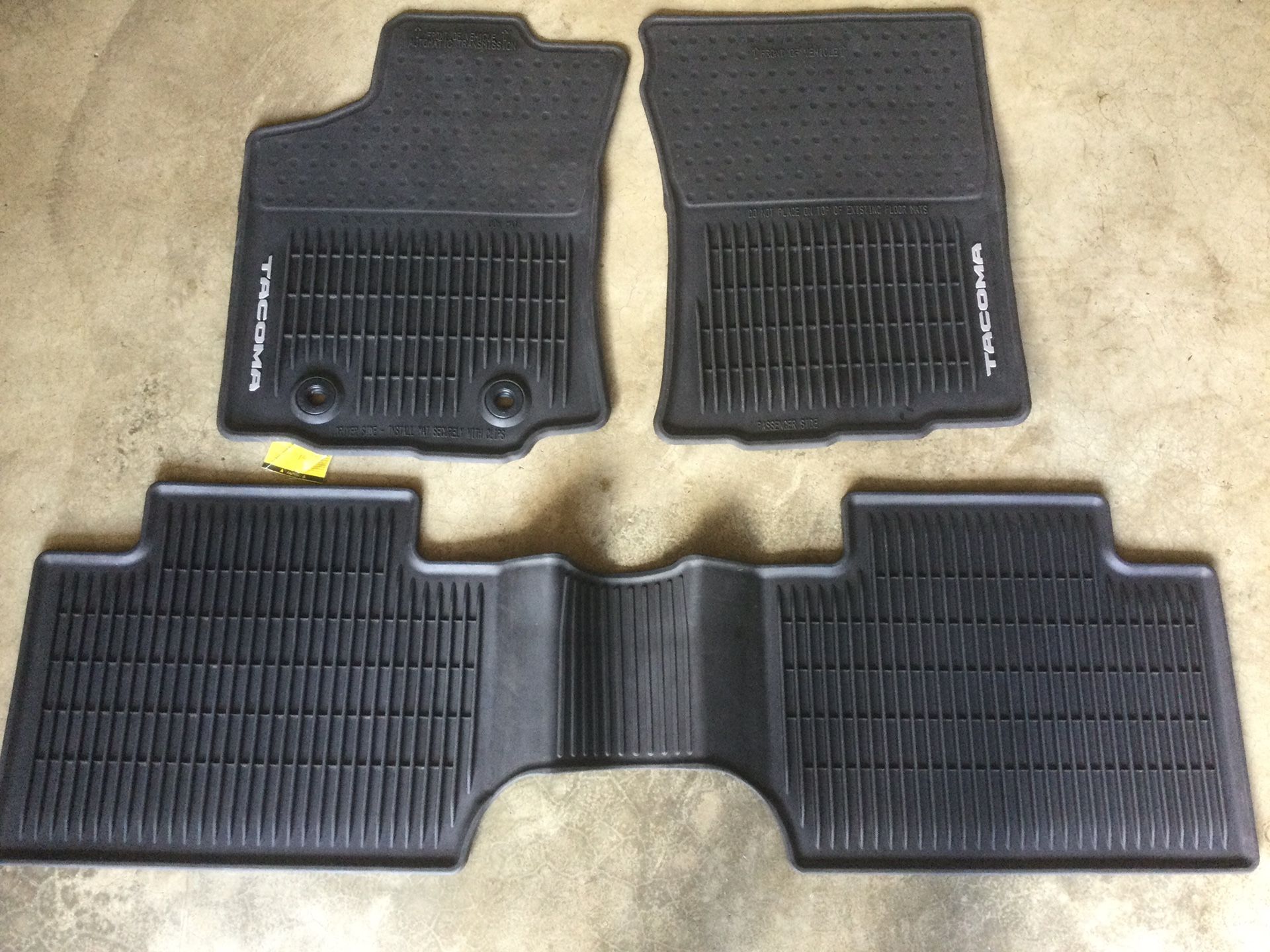 Genuine OEM Toyota Tacoma All Weather Floor Mats