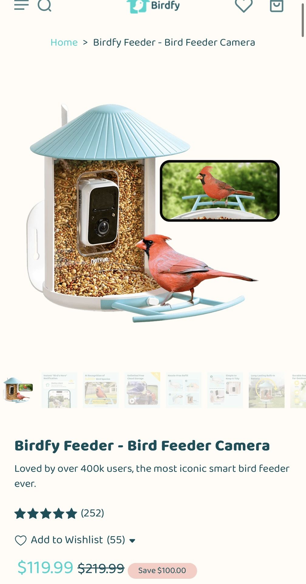 Birdfy Bird Feeder Camera