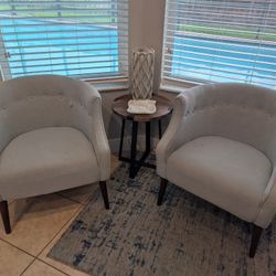 Pair of Light Blue Armchairs