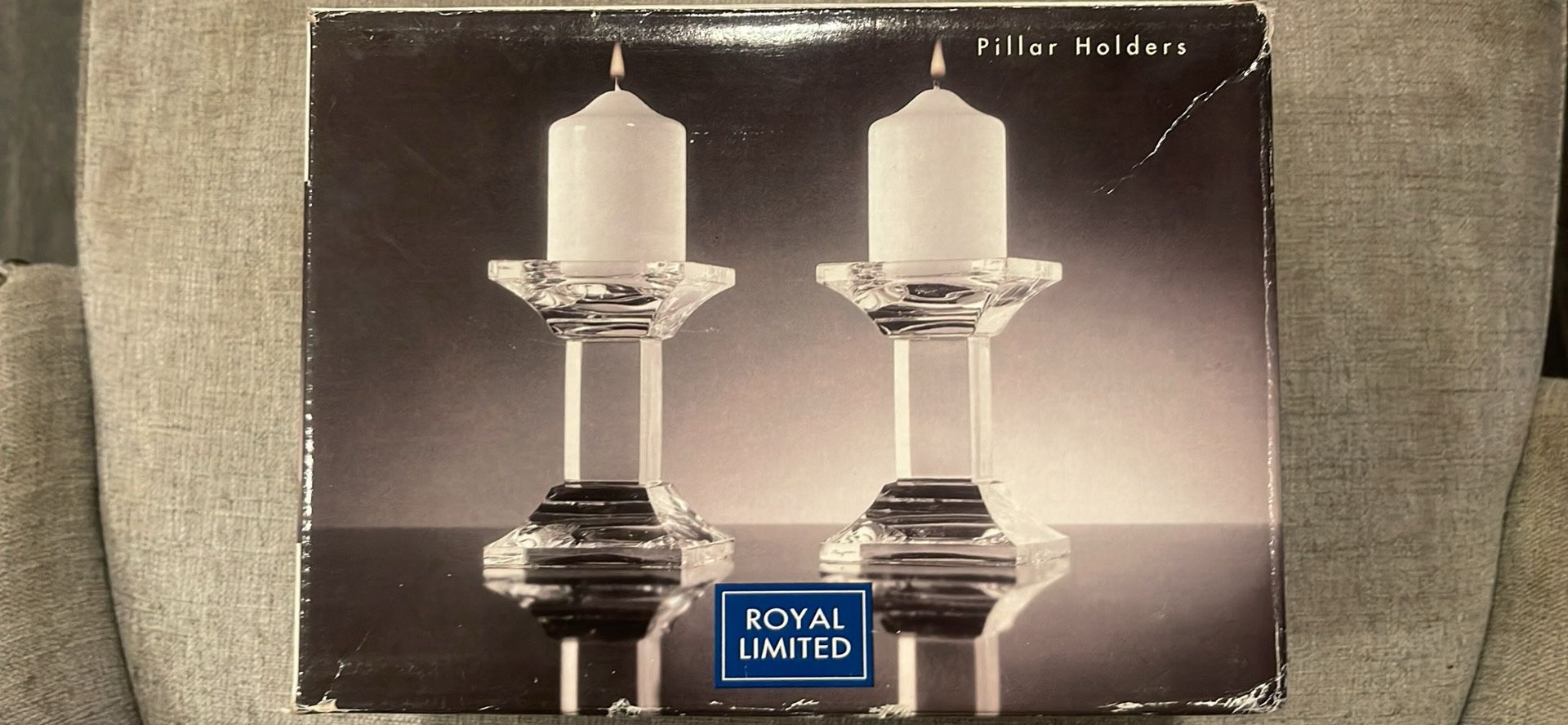 ❤️ESTATE SALE❤️Crystal Pillar Candle Holders-🎄Just In Time For Christmas