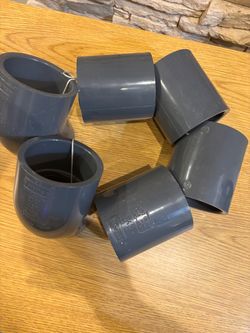 Unused 2 PVC Spears and 4 Coupling 2 1/2 All for $40