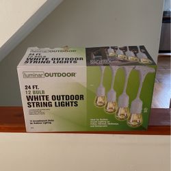 White Outdoor String Lights 