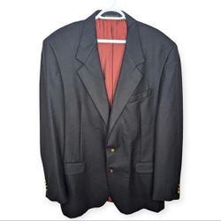 Hyde Park for Moores Dark Navy Two Button Blazer
