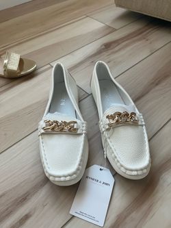 White loafers