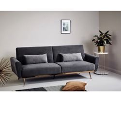 Platinum Gray Convertible Sofa Bed – Modern, Stylish & Functional- Great condition 