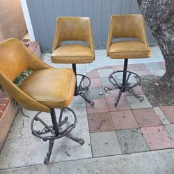 3 Heavy Duty Bar Stools