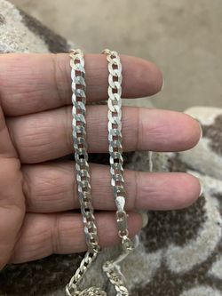 Real 925 Sterling Silver chain necklace 20 in