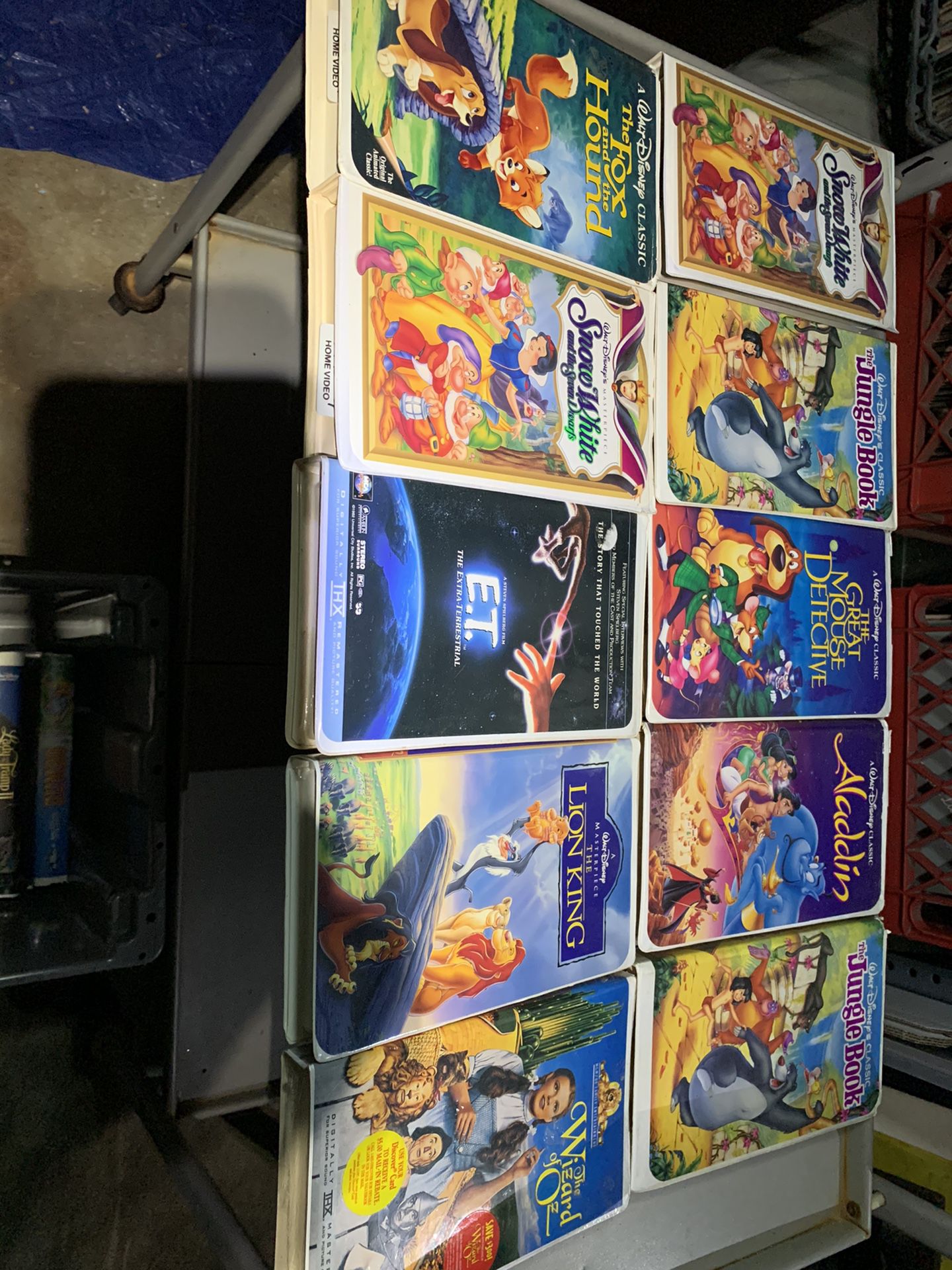 Disney VHS tapes lot