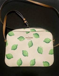 Coach Crossbody Bag Lime Print