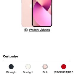 Brand New PINK IPHONE 13 128GB 