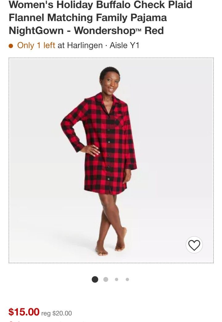 Flannel Pajama Night Gown