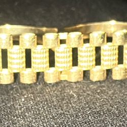 10K 2 Finger Rolex Ring