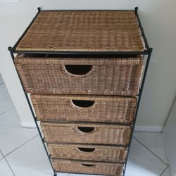 Wicker Rattan Dresser