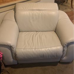 Macy’s Leather Oversized Chair 