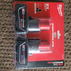 Unopened two-pack of Milwaukee M12 REDLITHIUM XC 