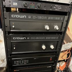 JBL and Crown Stereo Power Amplifiers, DBX Crossover For Sale - Read Ad