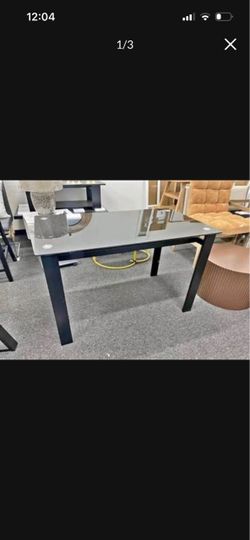 Assembled Rectangular Tempered Glass Dining Table for 4 Tempered Glass Kitchen Table Metal Legs
