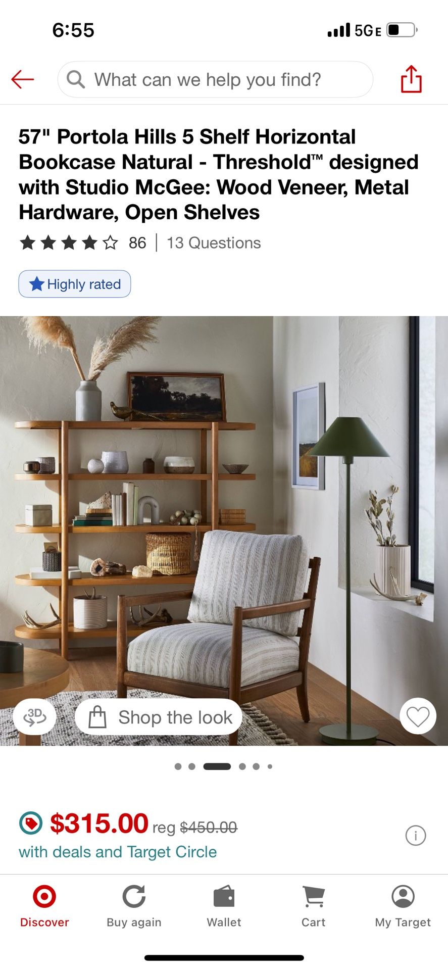 Book Shelves 5 Shelves