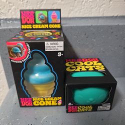 NeeDoh Ice Cream Cone & NeeDoh Cool Cats (Blue)
