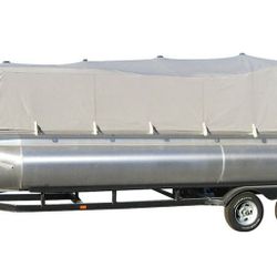 Pyle PCVHP442 Armor Shield Trailer Guard Pontoon Boat Cover 25'-28'L Beam Width to 96"