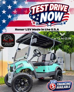 2026 Honor LSV G1 Luxe Golf Cart Made in the USA