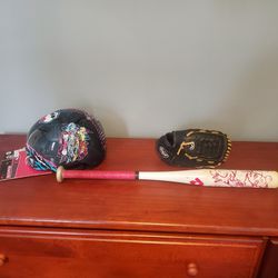 Kids Baseball bat and Glove