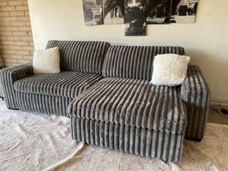 Gray sectional sofa couch sala