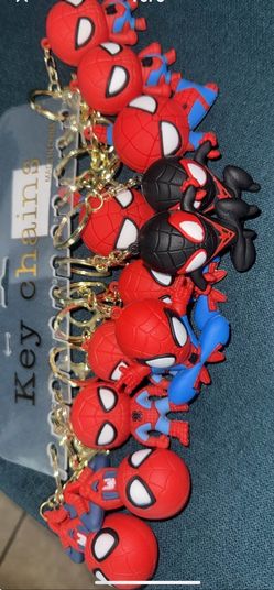 Spiderman keychains