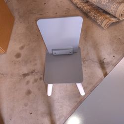 Kids Super Cute Grey Table And Chair