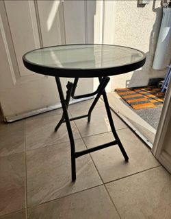 Target table outdoor Bistro glass side table Culver City area