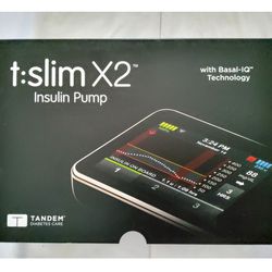 Tandem T:Slim X2 Insulin Pump W/2 Dexcom G6 Transmitters & 2 G6 Sensors