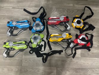 4-Player Laser Tag Set with Vests