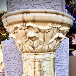 Gorgeous Column pedestal ceramic resin reinforced H32xW14.5 inch